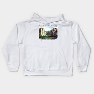 Tunnel View - Yosemite National Park Kids Hoodie